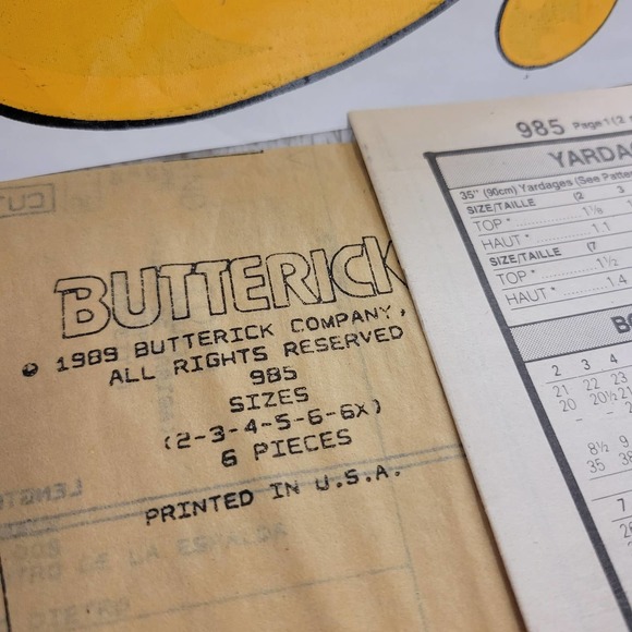 VTG Butterick 1989 BATMAN Iron-On Transfer Kids Sweatshirt Pattern #985✨️NIP - Picture 7 of 16